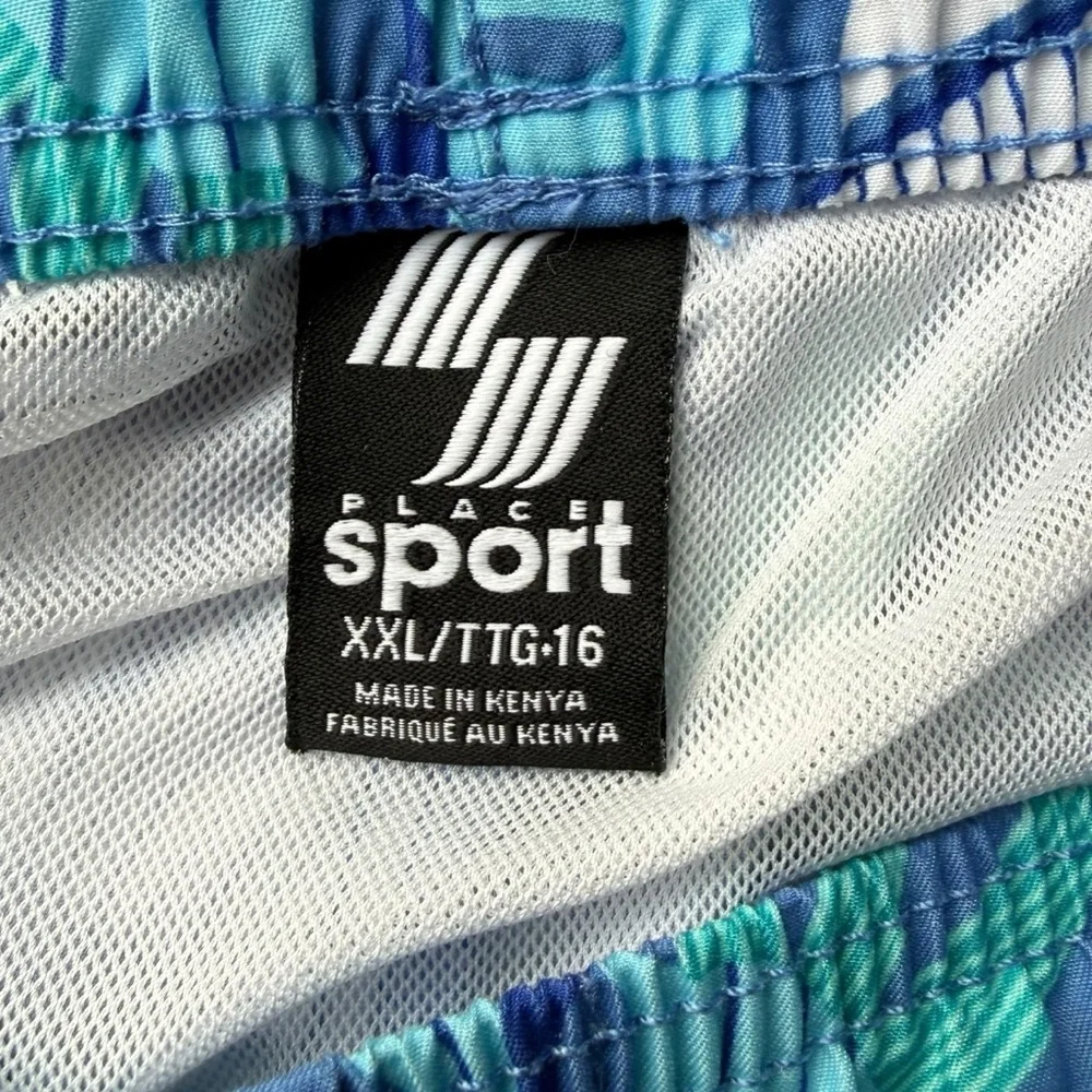 4/$25 The Children’s Place Boys Swim Trunks Size XXL 16 Blue Tropical Vacation